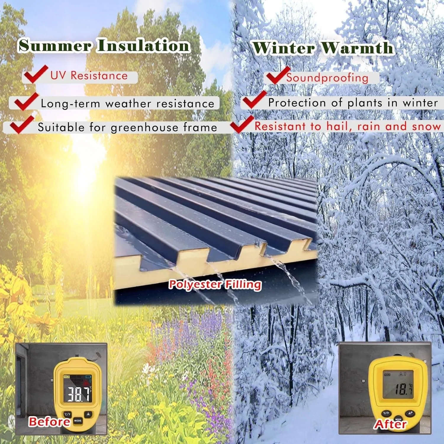 Aluminum Alloy Insulation Roof Panel Waterproof Aluminum Composite Roof Sandwich Panel