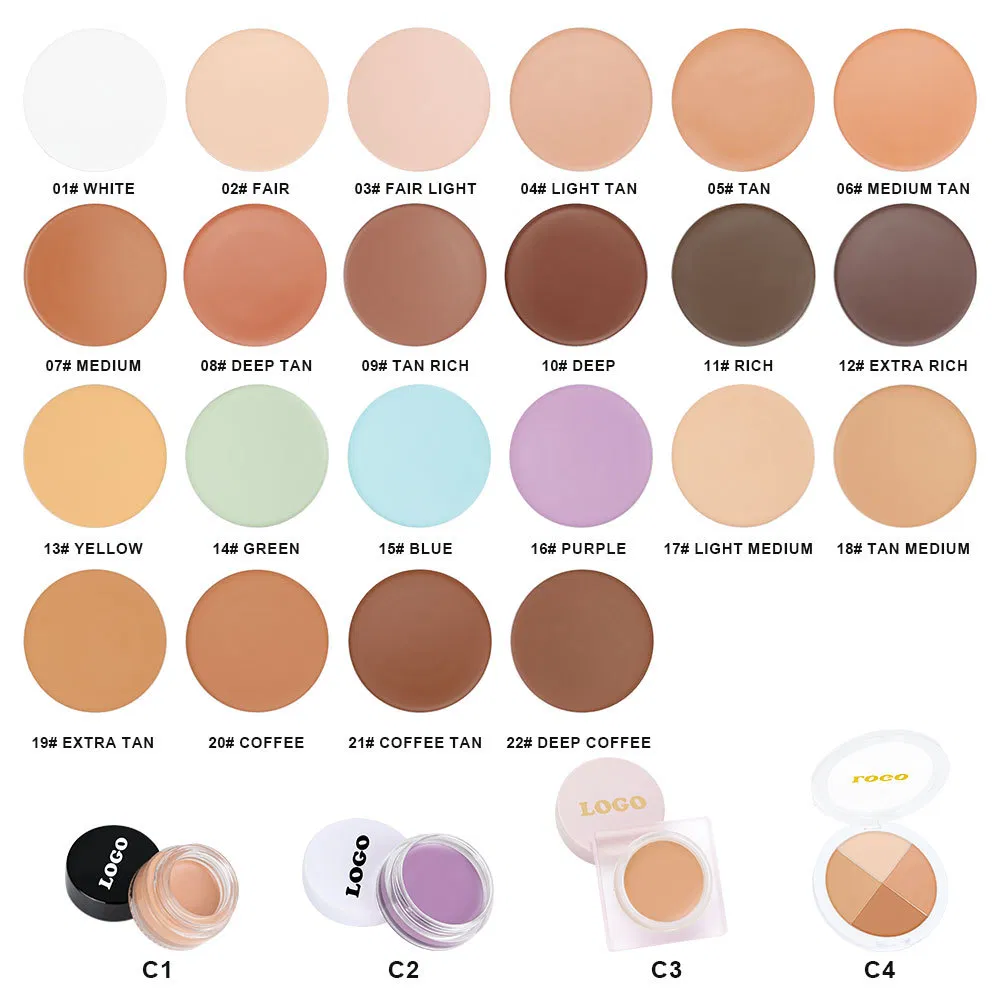 Waterproof Vegan Concealer Cream for Natural Matte Finish
