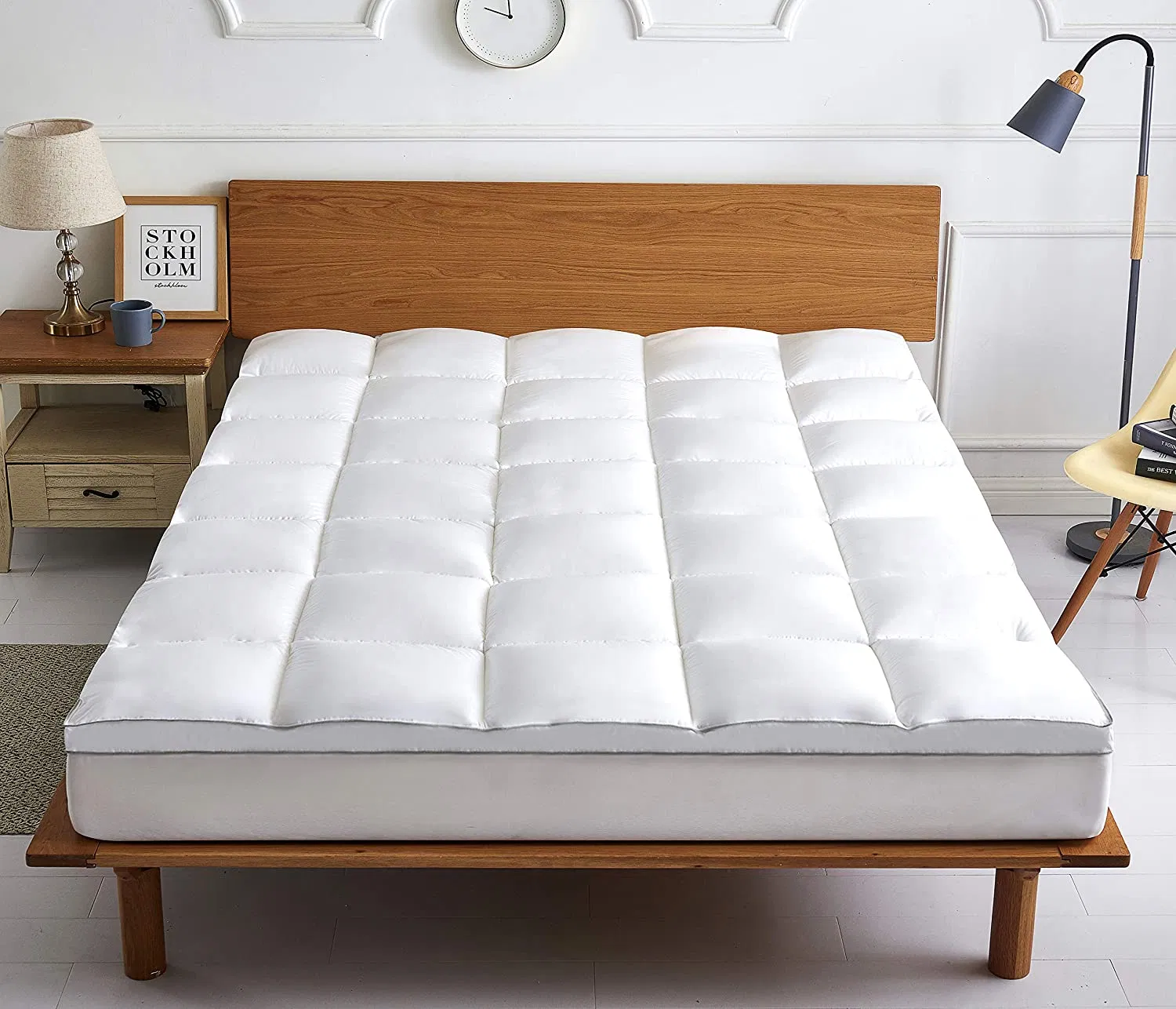 High Quality Cotton Mattress Topper Soft Down Alternative Mattress Pad Hotel Mattress Topper