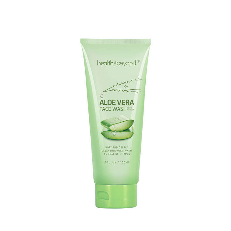 Customer Logo Organic 150ml Tube Moisturizing Aloe Vera Face Wash