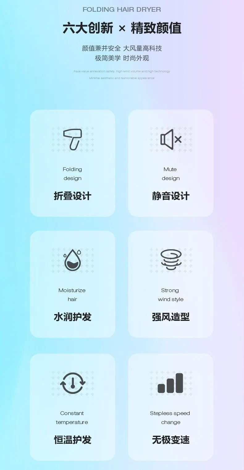 Super High Speed Dryer Ionic Bedazzled Revair with Handlehigh Quality Fashion Professional Electric Blow Dryer Hair Styling Tools Foldable Electric Hairdryer