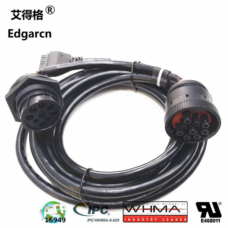 Premium Micro-Fit 3.0 to 9-Pin J1939 HD10 Wiring Harness