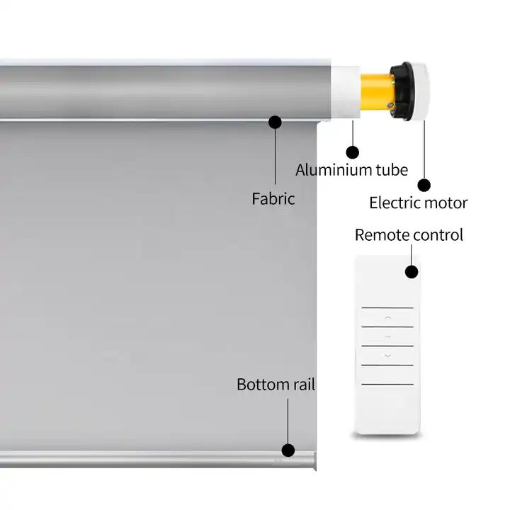 Smart Curtain Roller Blinds Tubular Motor