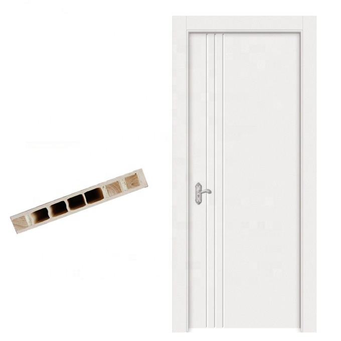 Internal Watertight WPC Doors Mothproof WPC Room Door with Frame