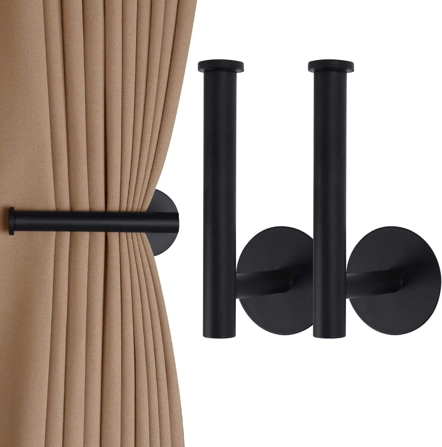 Perfect Fit Clip Curtain Holders Adhesive Curtain Holdbacks Curtain Hooks