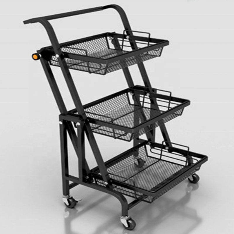 Manufacturer Wholesale Multifunctional Rotatable Kitchen Rack Corner Shelf Bathroom Kitchen Handcart