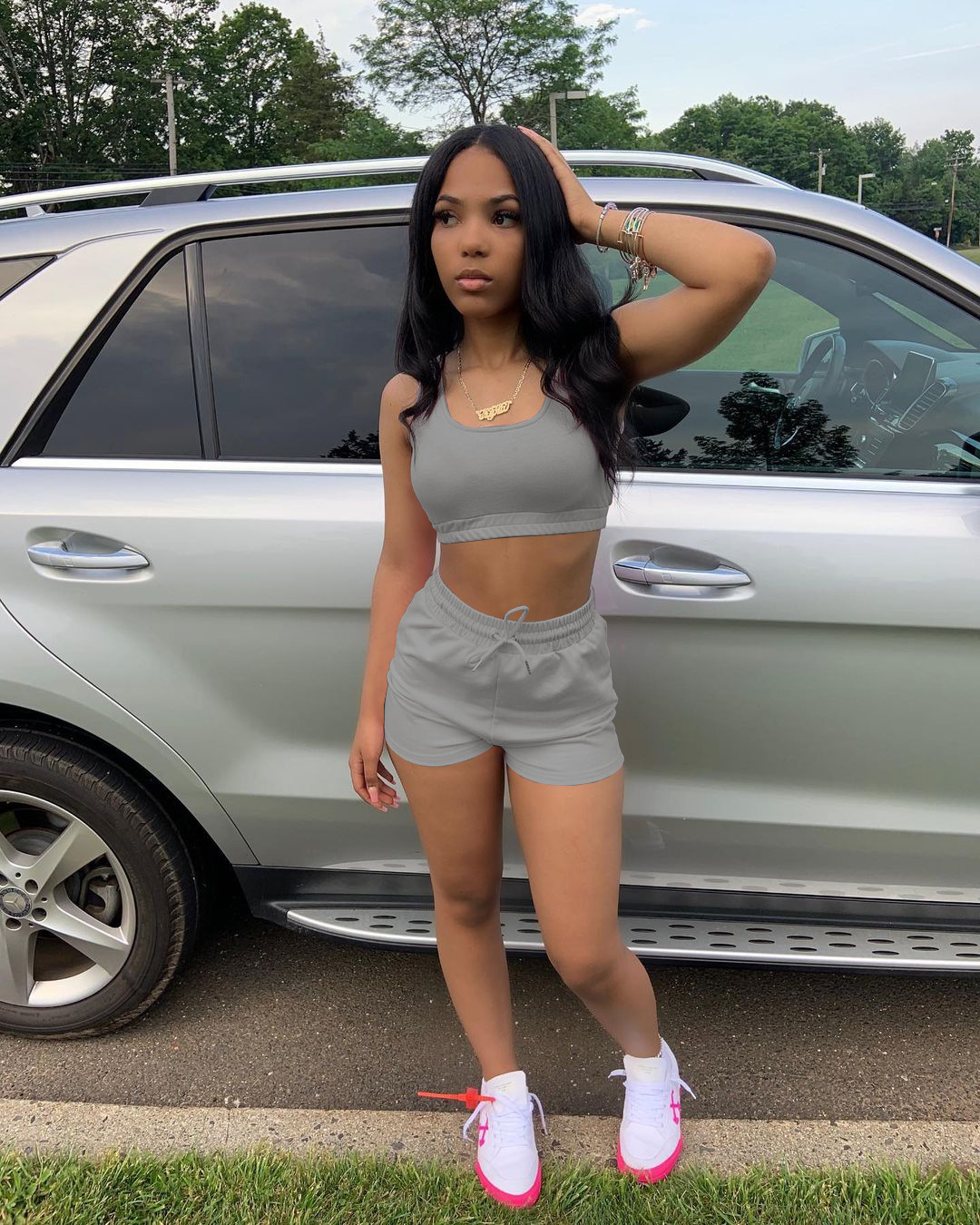 Комплект женский летний шорты и жилет