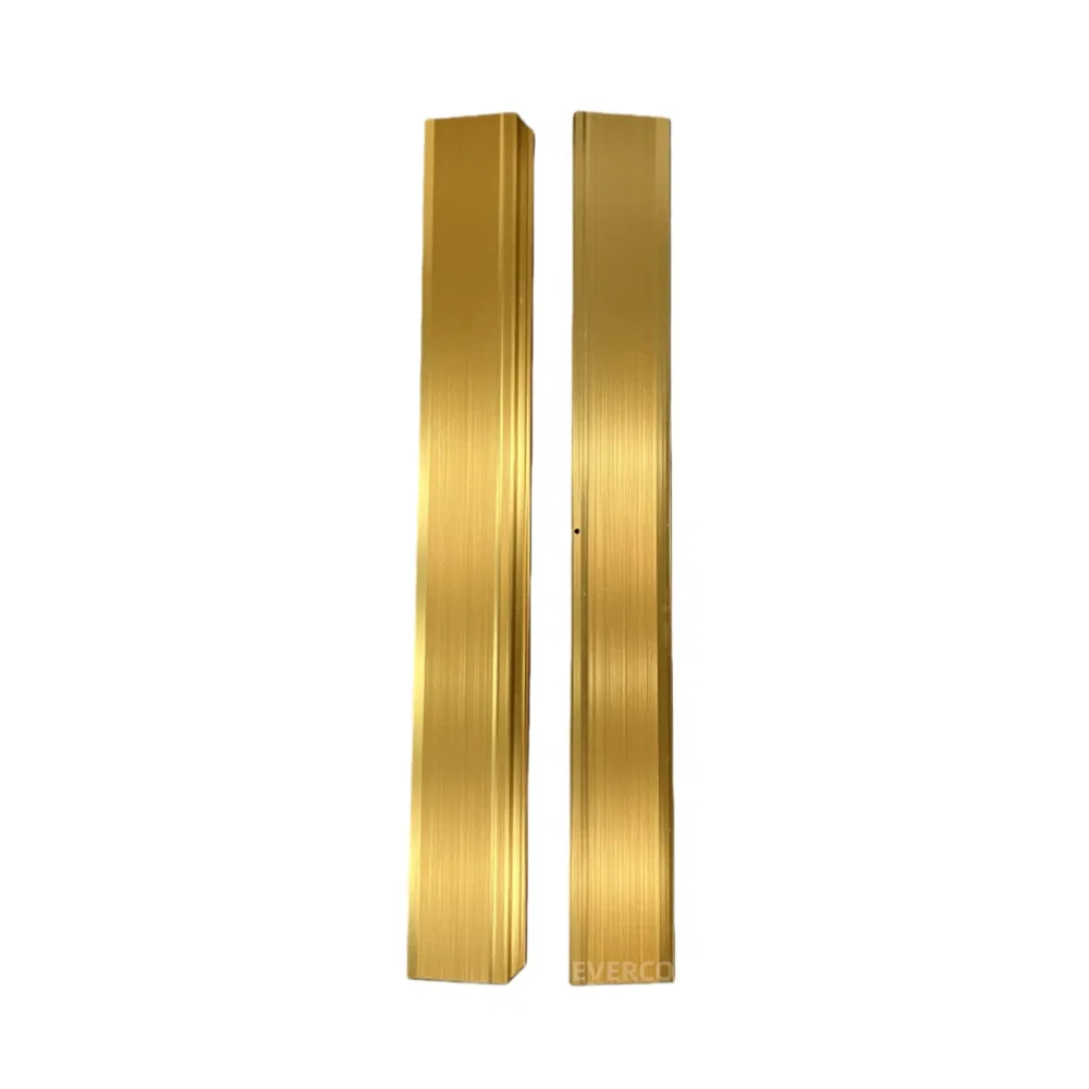 Protective Seamless Golden Screw Lock Aluminum Straight Edge for Modular Dance Floor Interlocking System