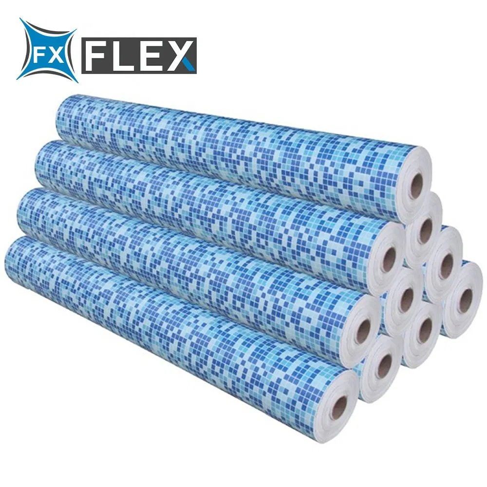 Blue Color PVC Swimming Vinyl Pool Liner Material Tarpaulin Fish Pond