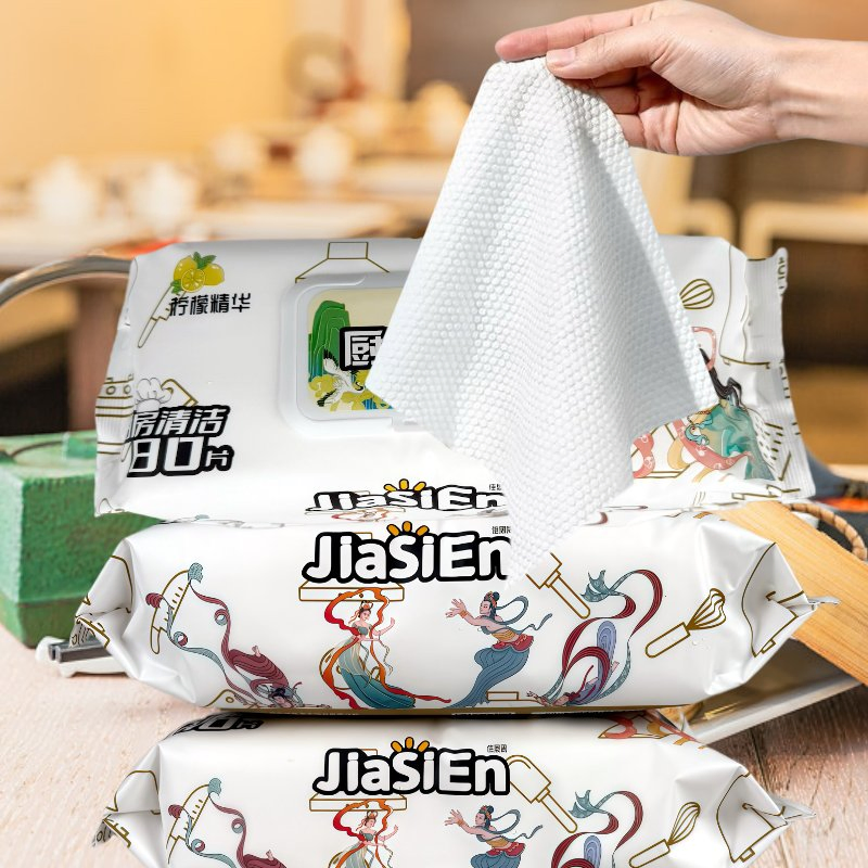 Sanitary Antibacterial Cheap Household Cleaning Wet Tissues for Home and Office