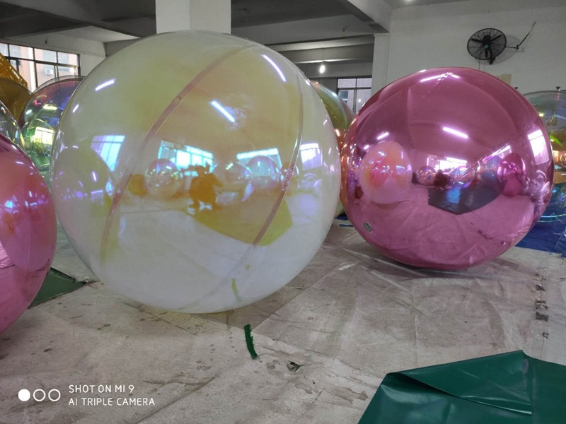 Hot Sales Shinny PVC Inflatable Reflective Ball Mirror Balloon for Party Events