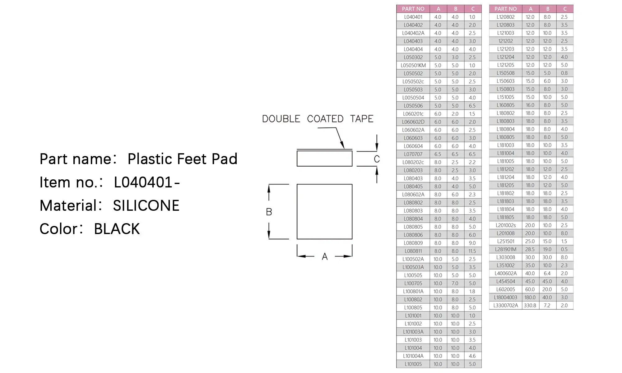 Антивибрационные ножки из силикона для офисной техники