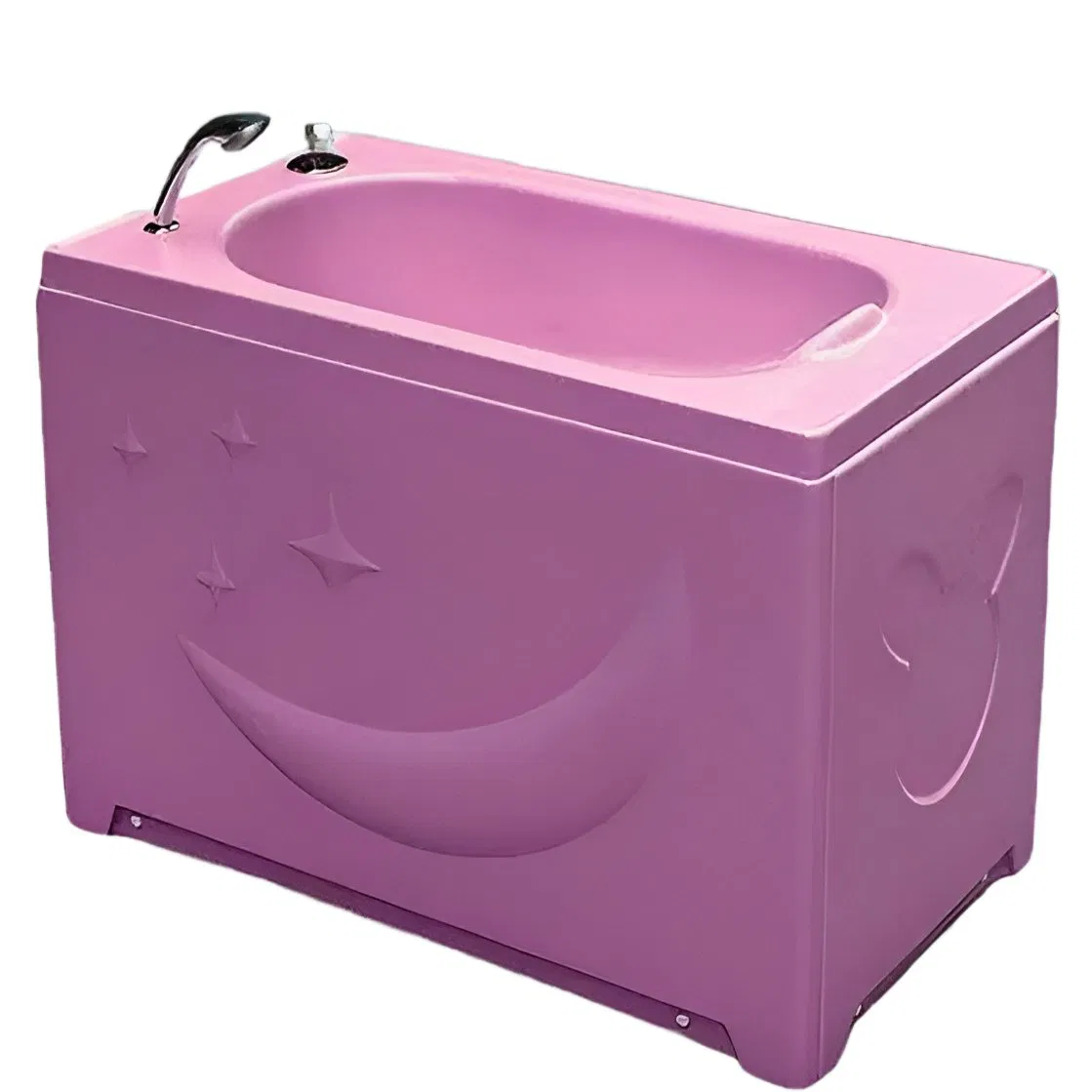 Детская акриловая ванна прямоугольная, цветная