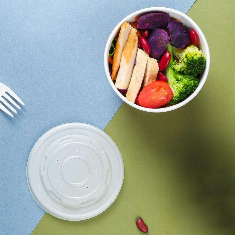 Wm74 Disposable Compostable 115mm Cpla Lids Used for Soup Cup Food Packaging