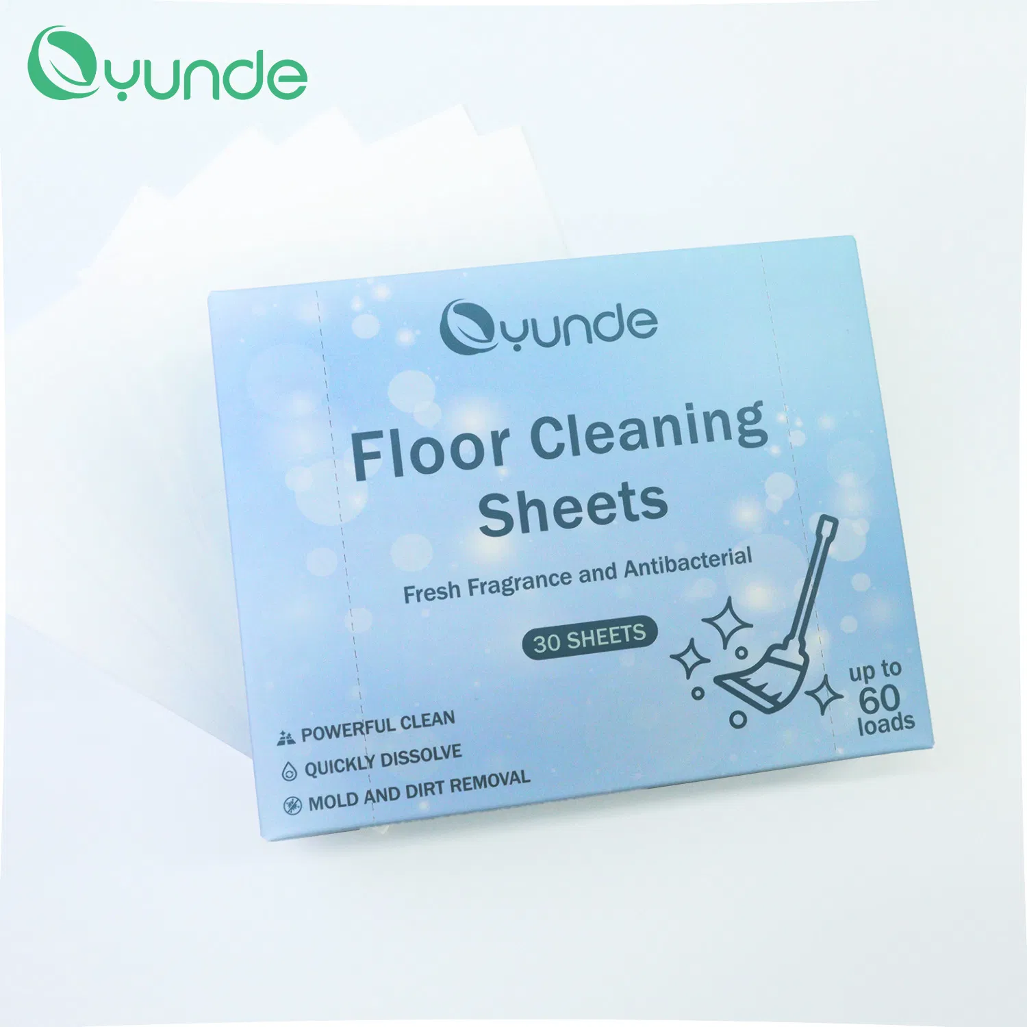 Private Label Quickly Disslove Custom Scent Deep Cleansing Floor Cleaning Sheets
