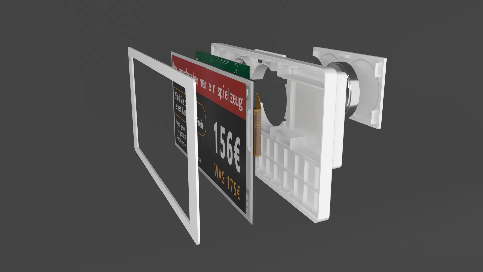 Versatile BLE Electronic Price Tag for Outdoor Markets and Cloth Items