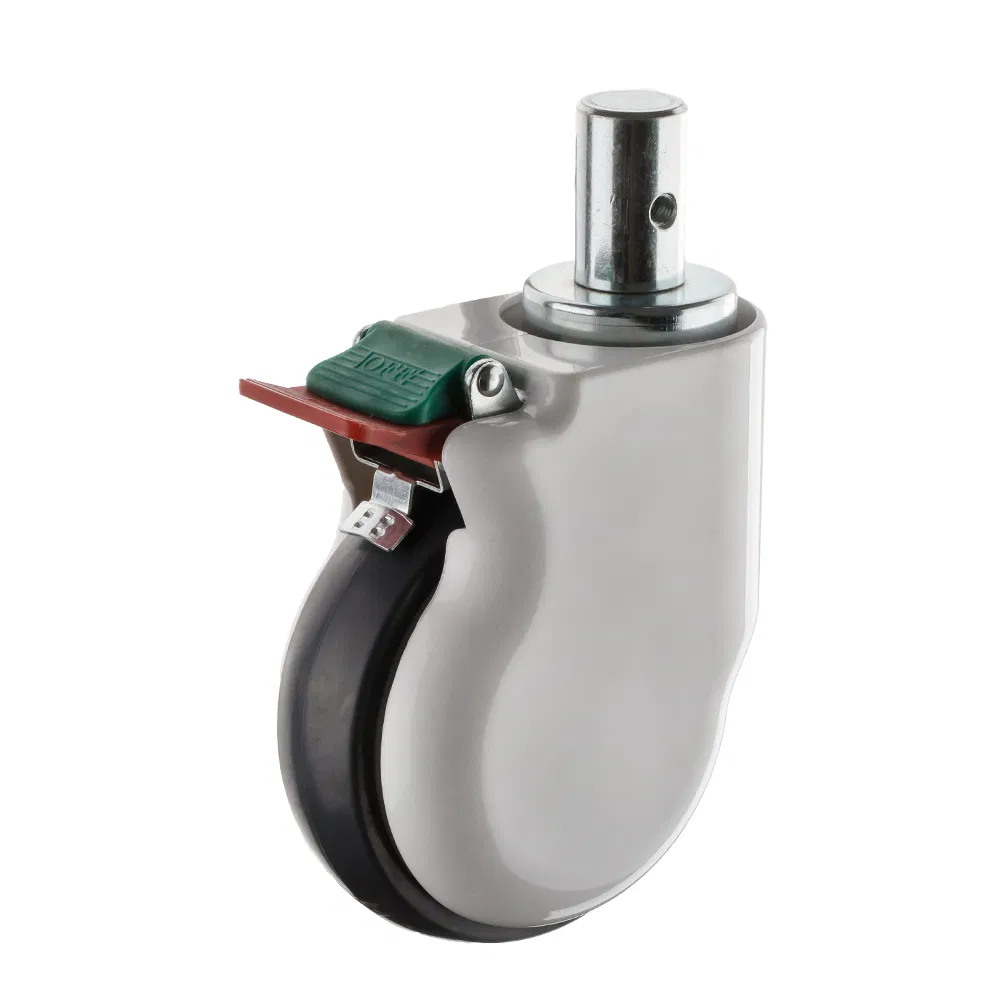 125mm Swivel Brake Medical Caster 5inch TPR Hospital Bed Caster with Locking