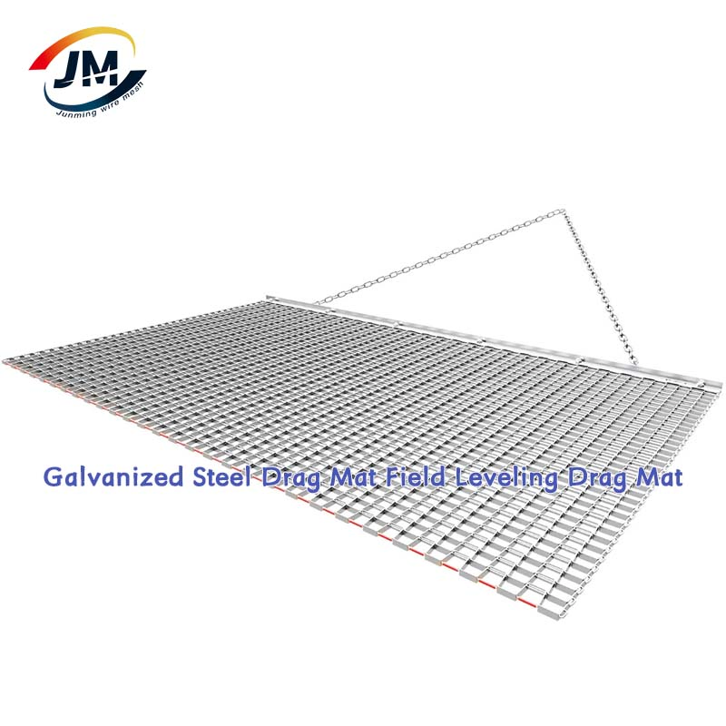 Heavy-Duty Steel Construction Galvanized Steel Mesh Drag Mat for Stronger Leveling
