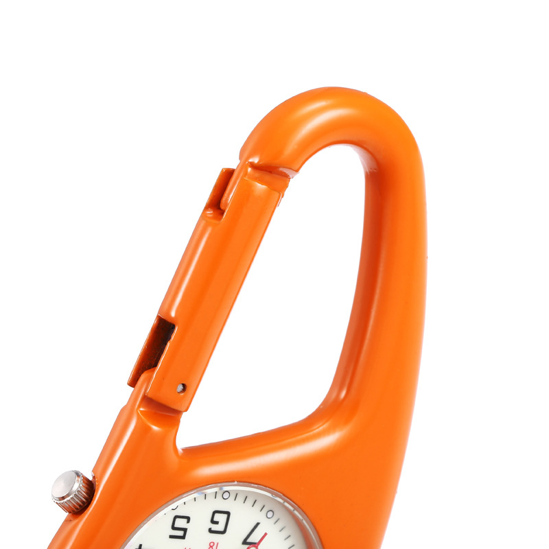 Multi Color Quartz Hanging Carabiner Clip Watch