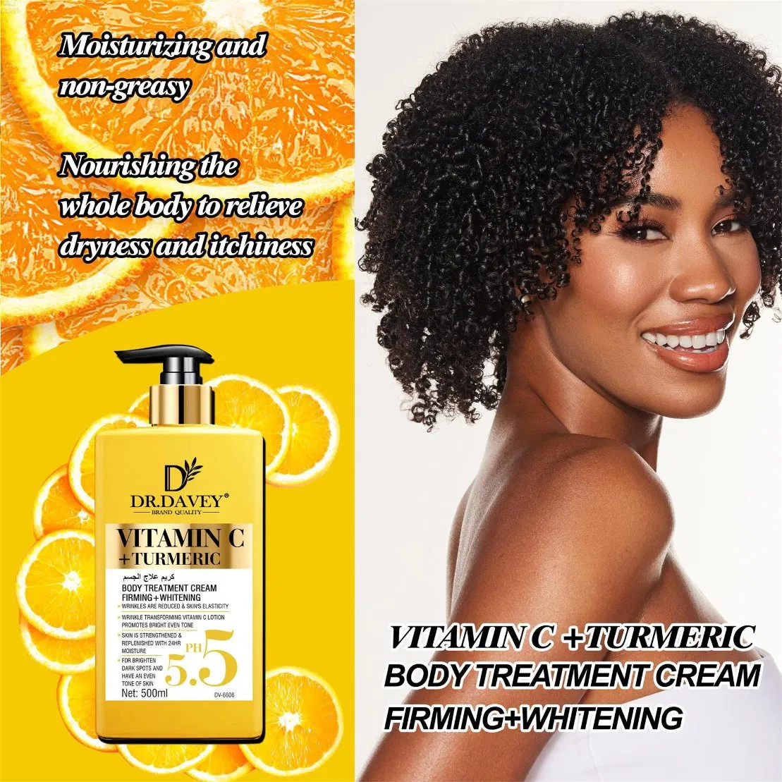 Dr. Davey Vitamin C + Turmeric Body Cream - Firming & Whitening