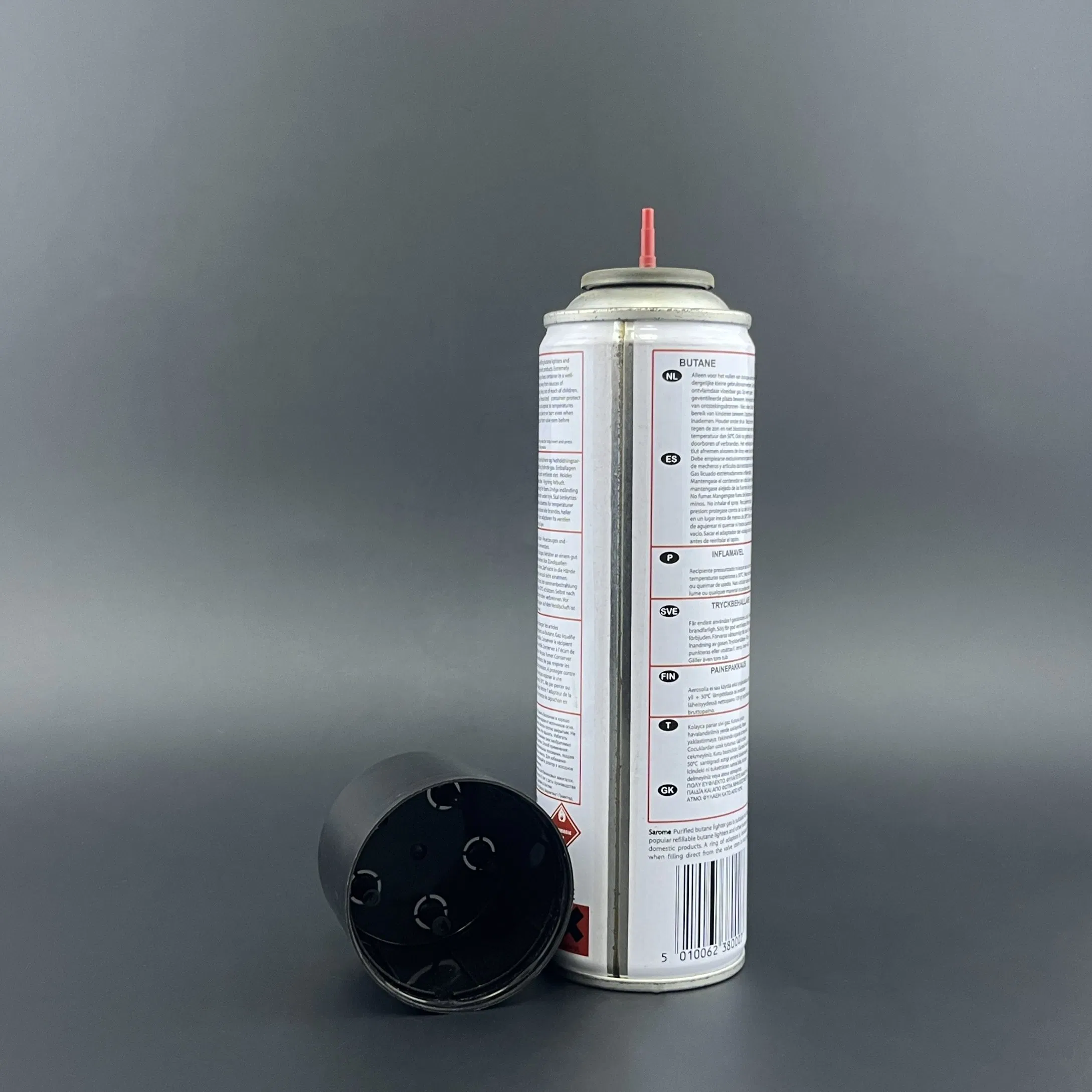 250ml Butane Gas Refillable Lighter Fuel with 5PC Butane Refill Adapter