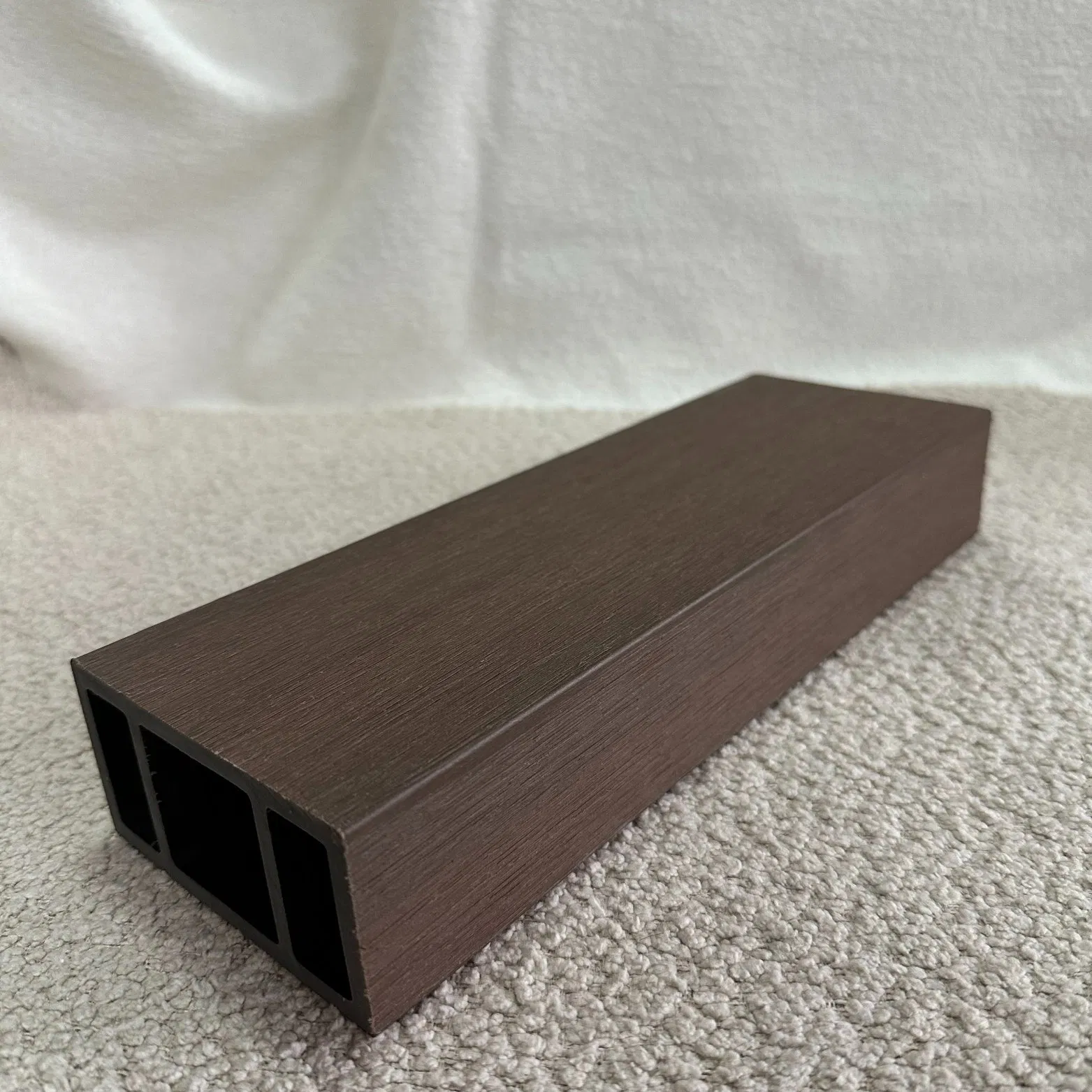 Textured WPC Louver Cladding System Impact-Resistant Surface Seamless Joints All-Weather Proof