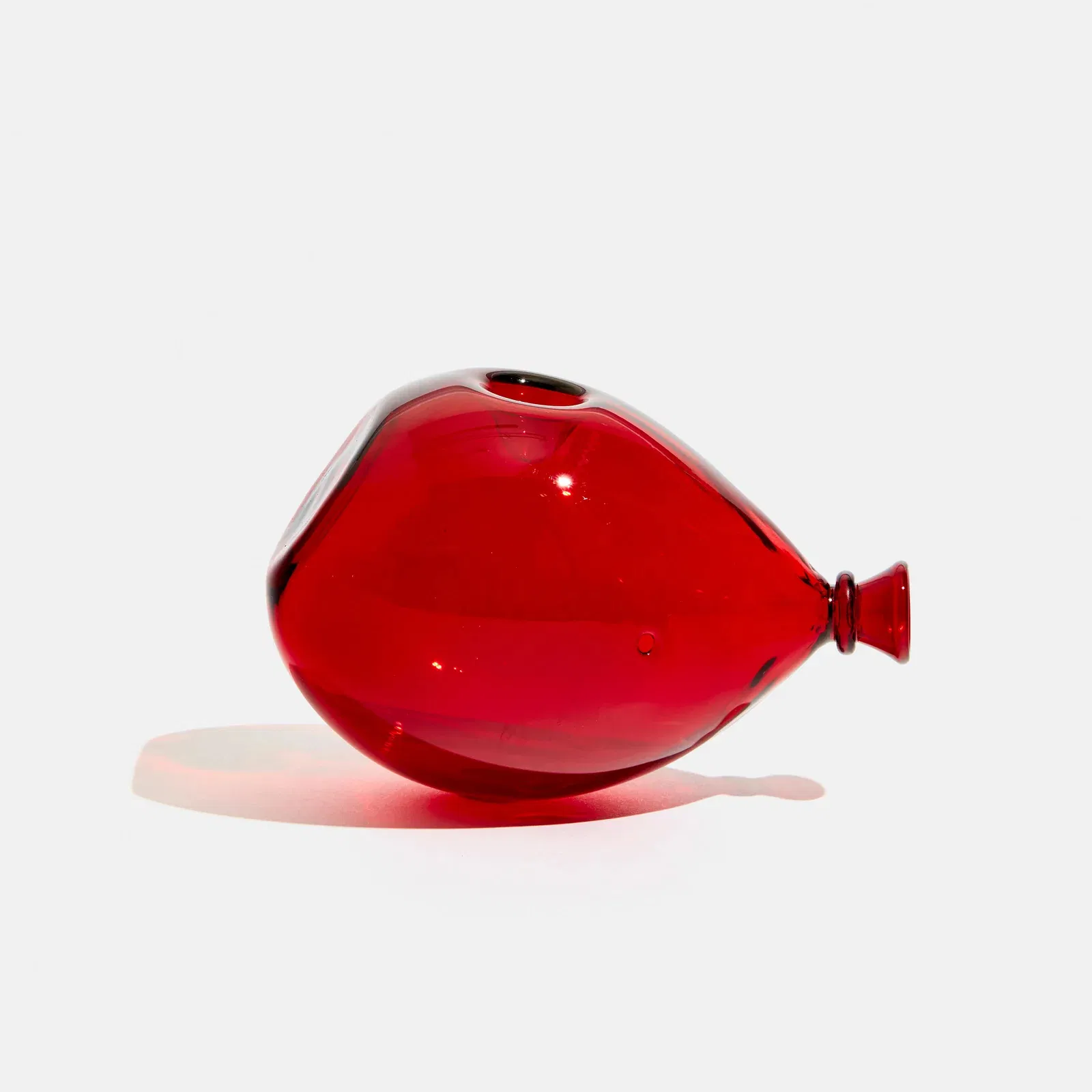 Sits Upright Glass Pipe Bubbler Balloon Smoking Pipe with Tobacco