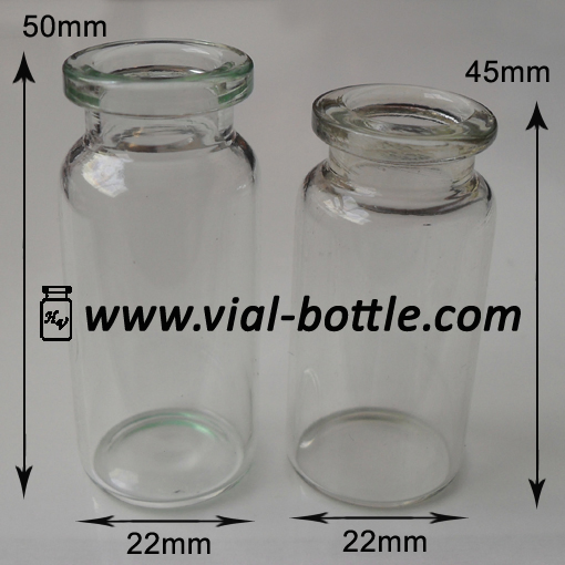 8ml Clear Glass Injection Vial Bottles, Short 10ml Vials