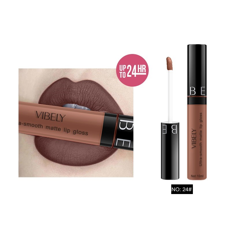 Lip Beauty Makeup 24-Hours Lasting Waterproof Pigment 29 Colors Nude Matte Lipgloss