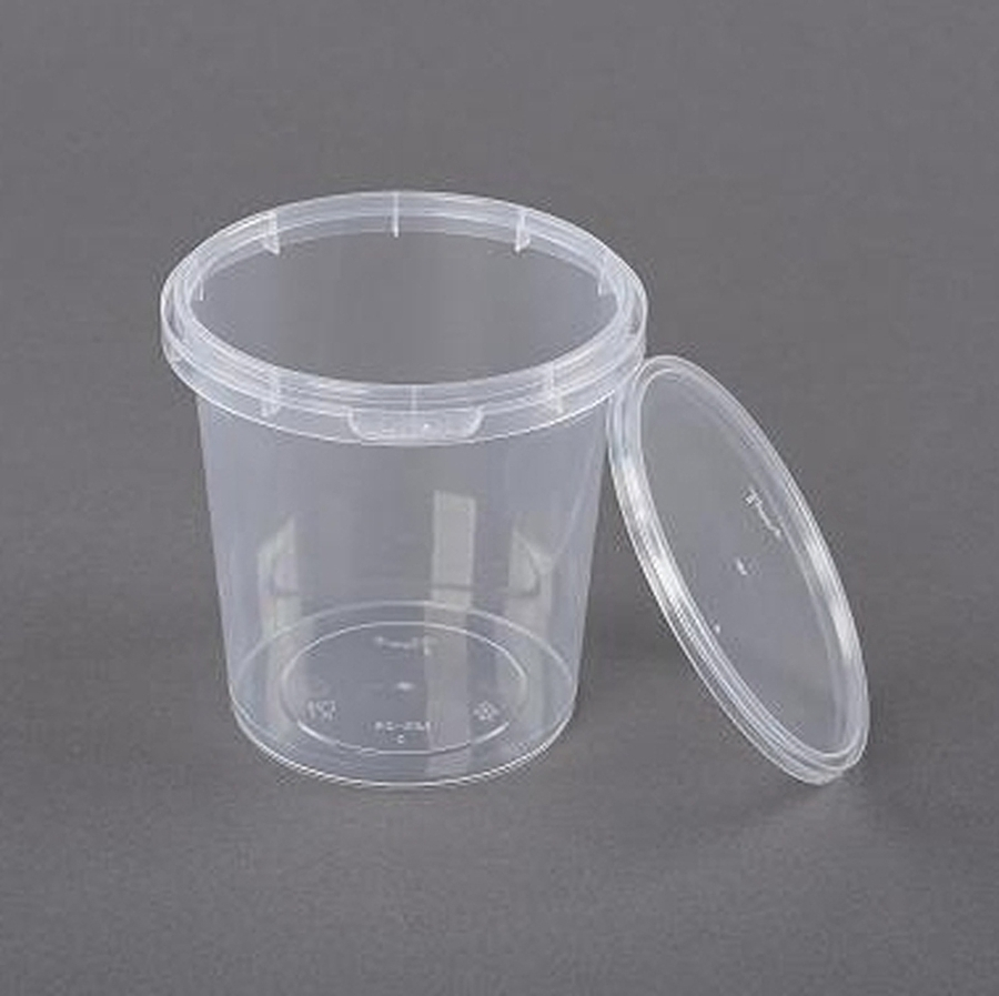 Eco Friendly Disposable Locking Cup Clear Sealed Cup with Lid