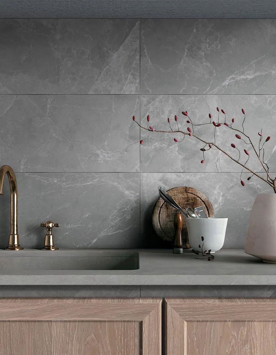 Hot Sale Rustic Light Gray Matt Surface Porcelain Ceramic Kitchen Bathroom Tile