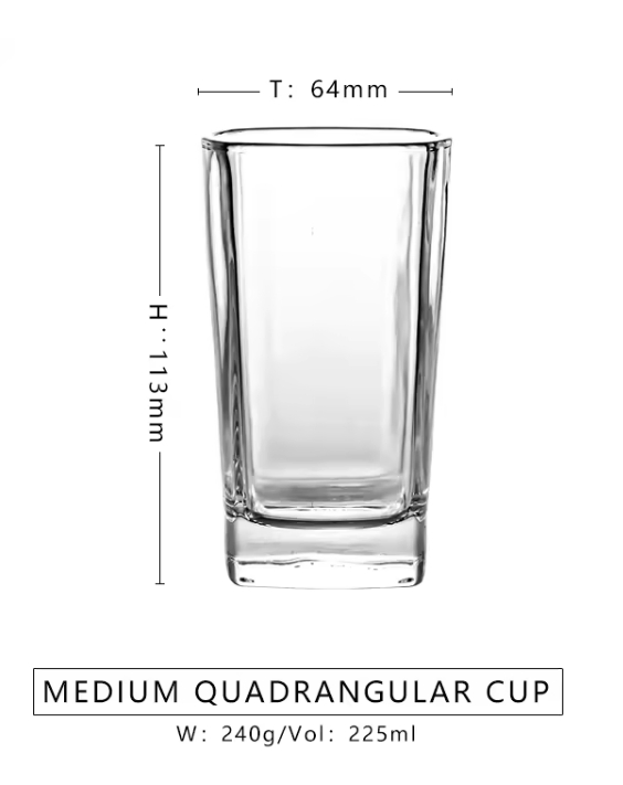 Transparent Glass Handle Mug with Thickened Base for Hot Beverages