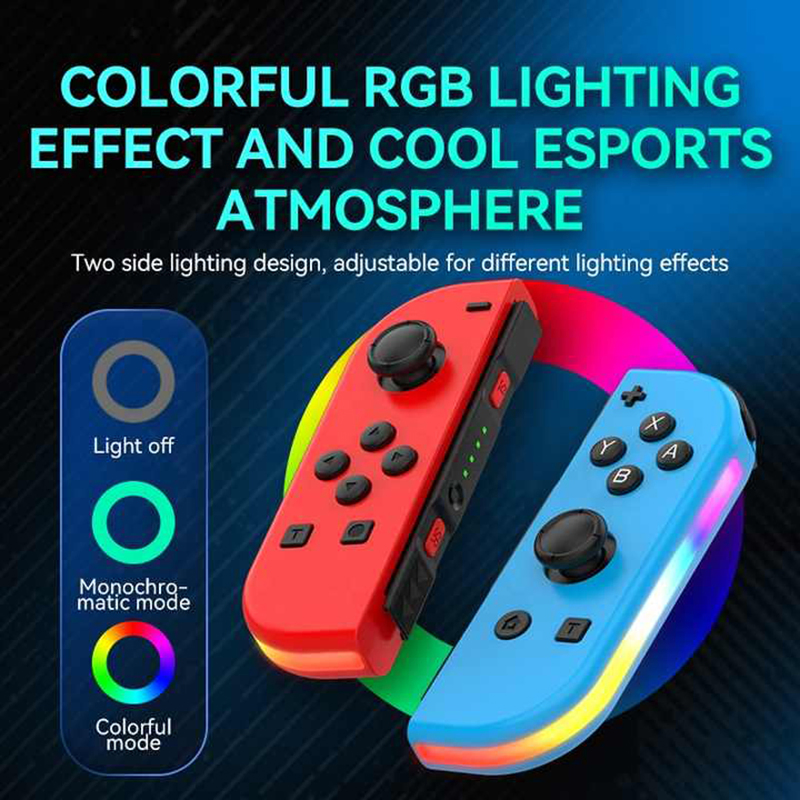 Контроллер Joy-02 для Nintendo Switch с LED-подсветкой