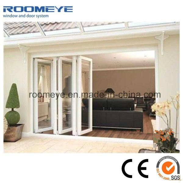 European Style Hot Sale Double Glass Aluminum Frame Folding Door
