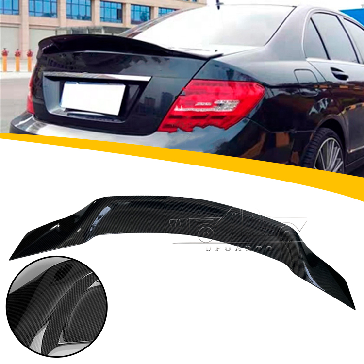 ABS пластиковый спойлер в стиле Carbon R для Mercedes-Benz C-Class W204 (2008-2013)