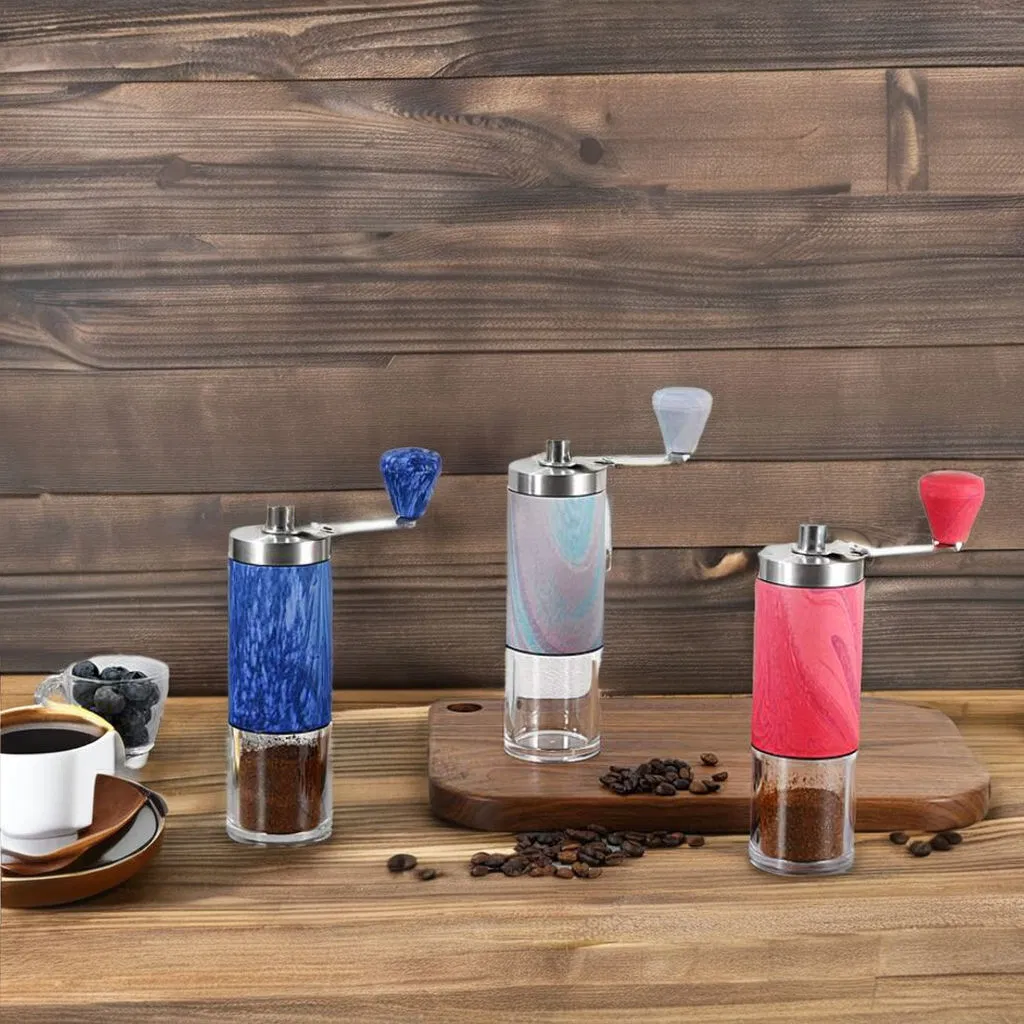 Portable Stainless Steel Manual Coffee Grinder Mini Manual Coffee Grinder Suitable for Outdoor Travel