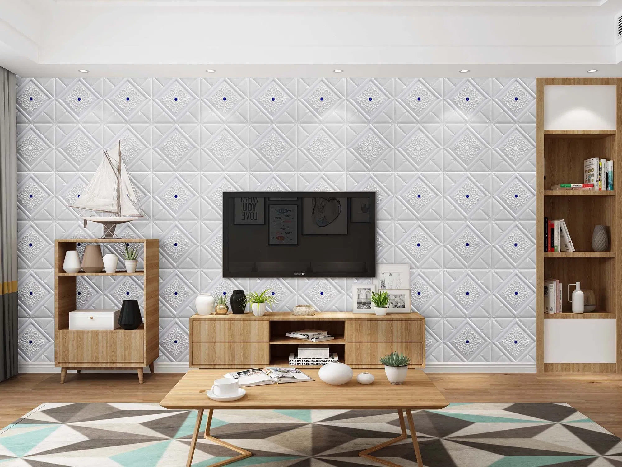 Brick Wall Sticker PE Foam Self-Adhesive Wallpaper Detachable Waterproof Artistic Wall Sticker