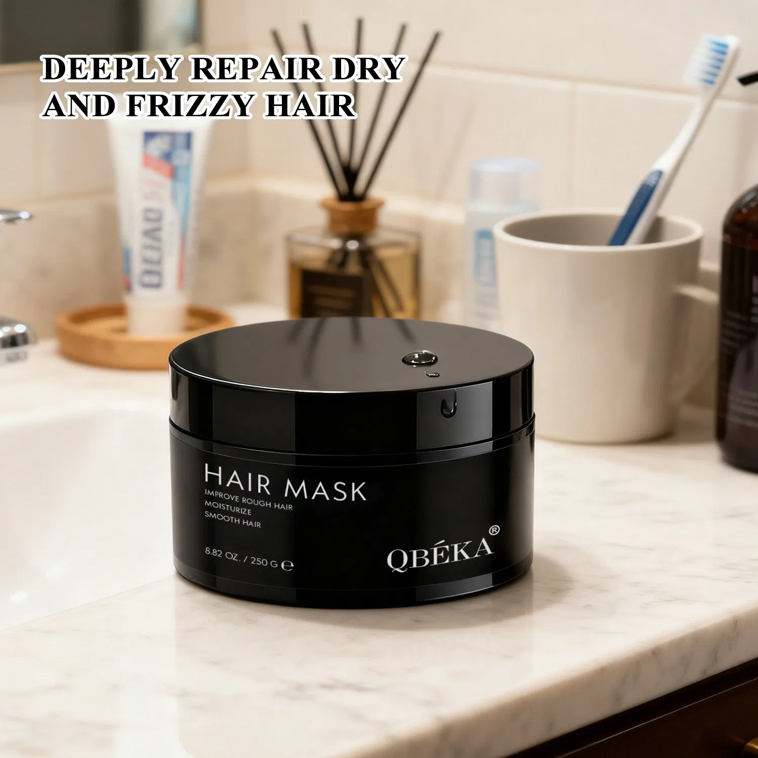 Qbeka Pure Collagen Hair Mask Prevent Breakage Moisture