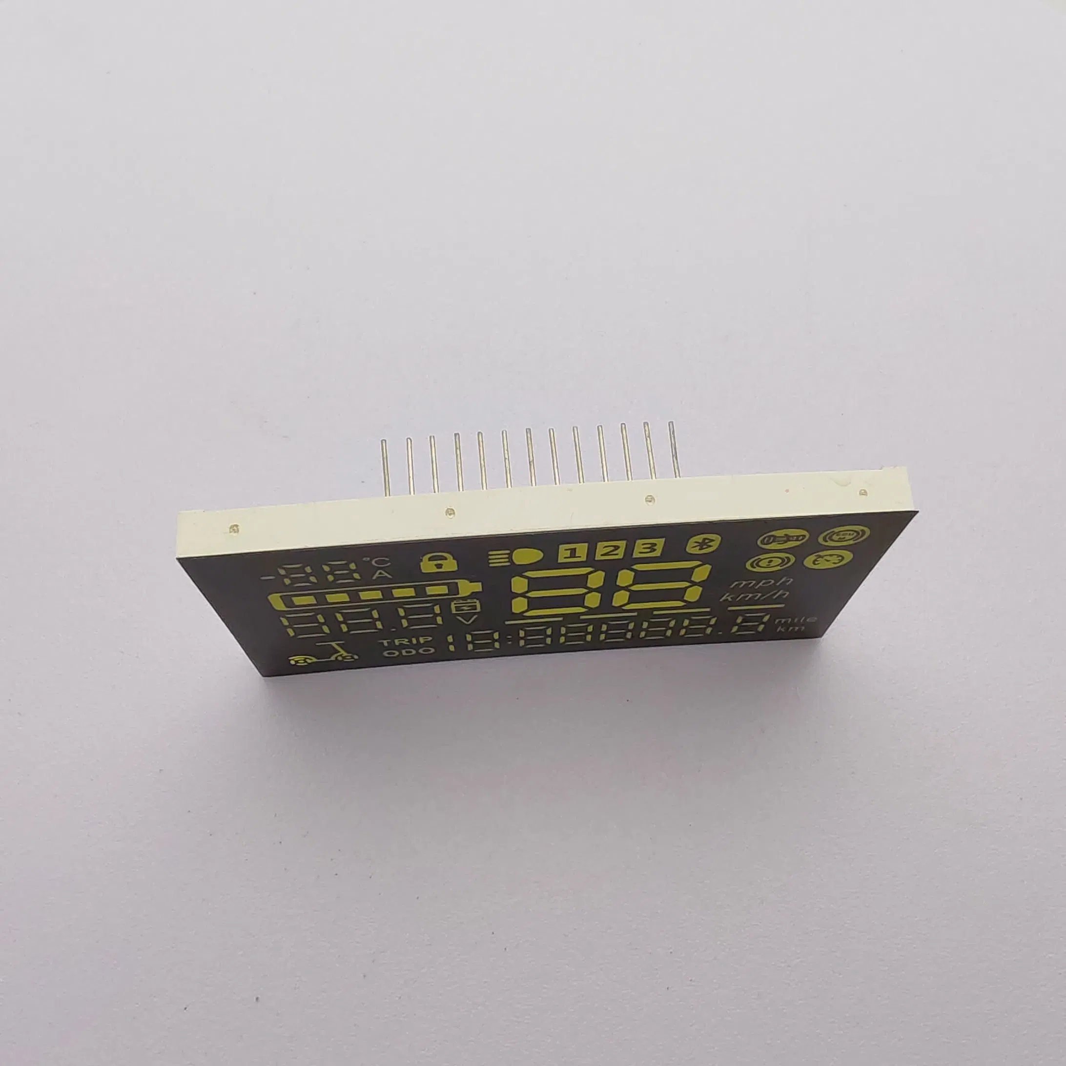 High-Brightness White 7-Segment LED Display for Electric Scooters