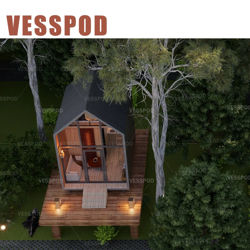 2025 New European Standard Modern Tiny House Prefab Luxury Triangle House a Frame House Resort in Forest Prefab Villa