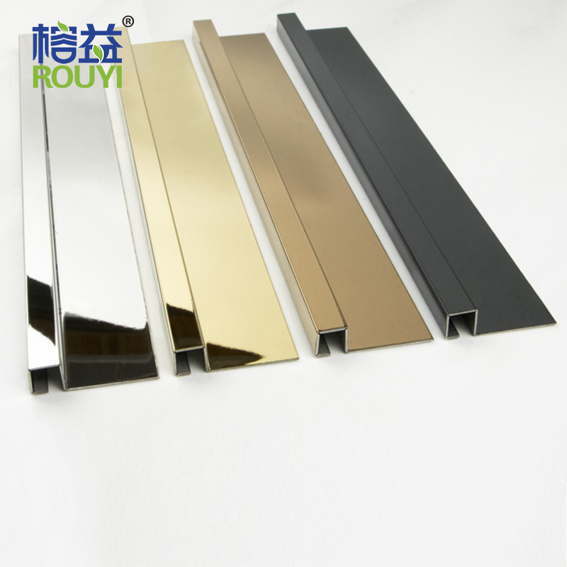 New Design Wholesale Transition Strip Stainless Steel Profile Tile Accessories Metal Tile Trim