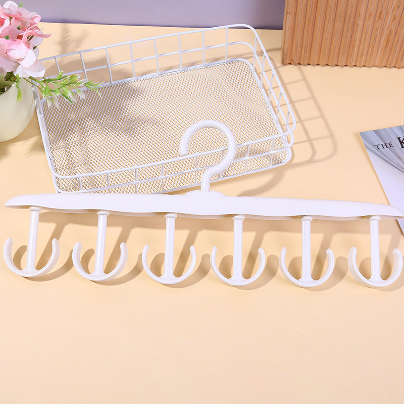 12 Hooks Hanger Plastic Hangers Multi-Function Hanger 12 Slots Hanger