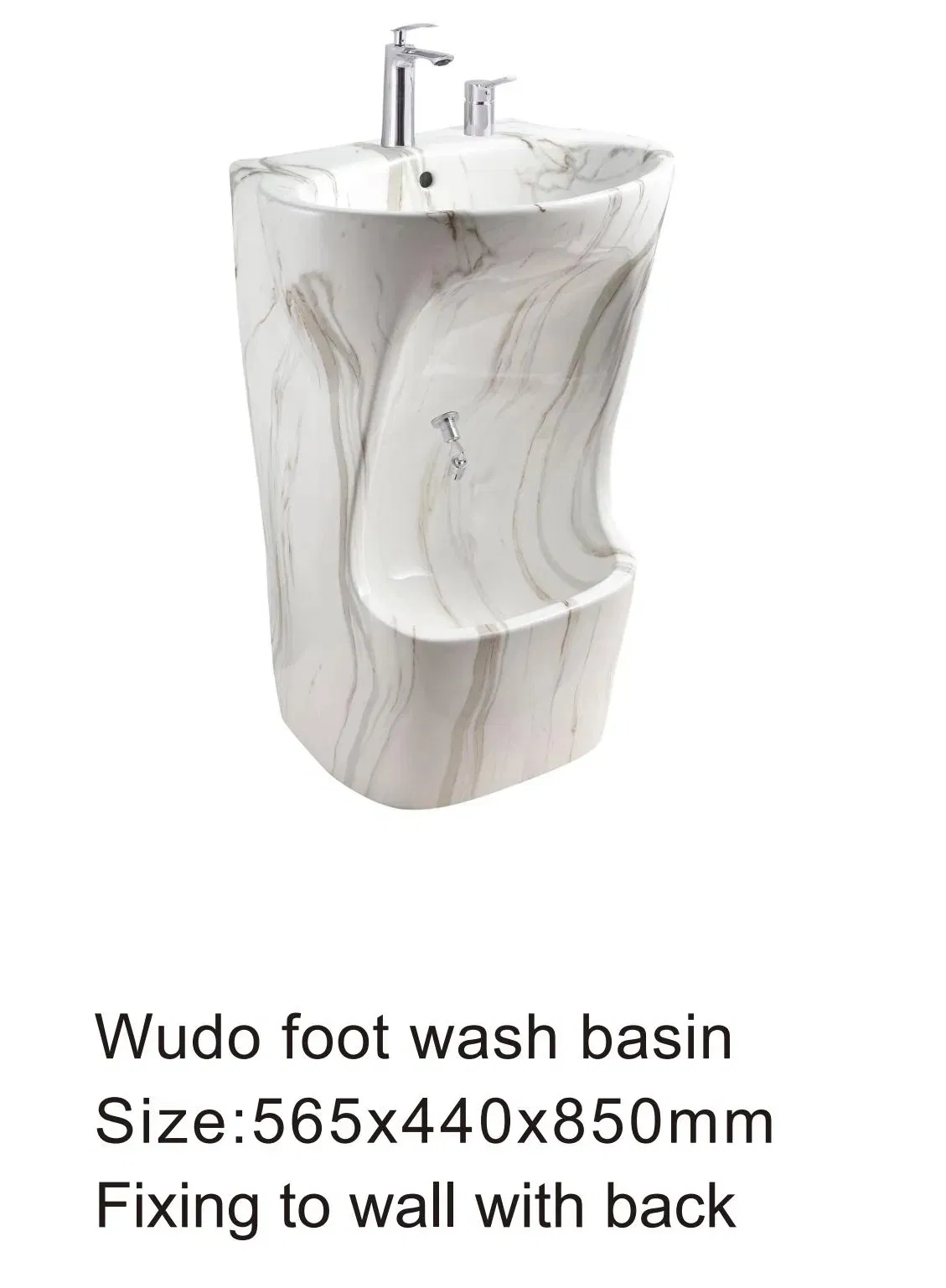 Раковина для вуду Chanda, керамическая, золотая