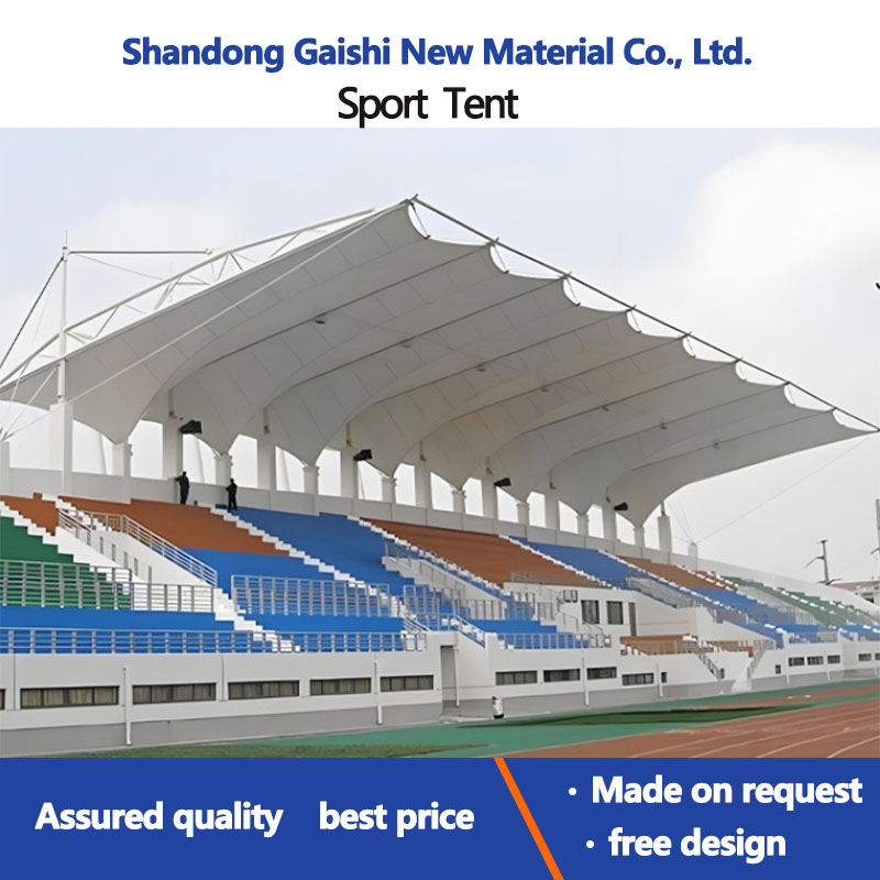 Customized Membrane Structure Sport Padel Court Stadium Stand Canopy Sunshade Waterproof Tents