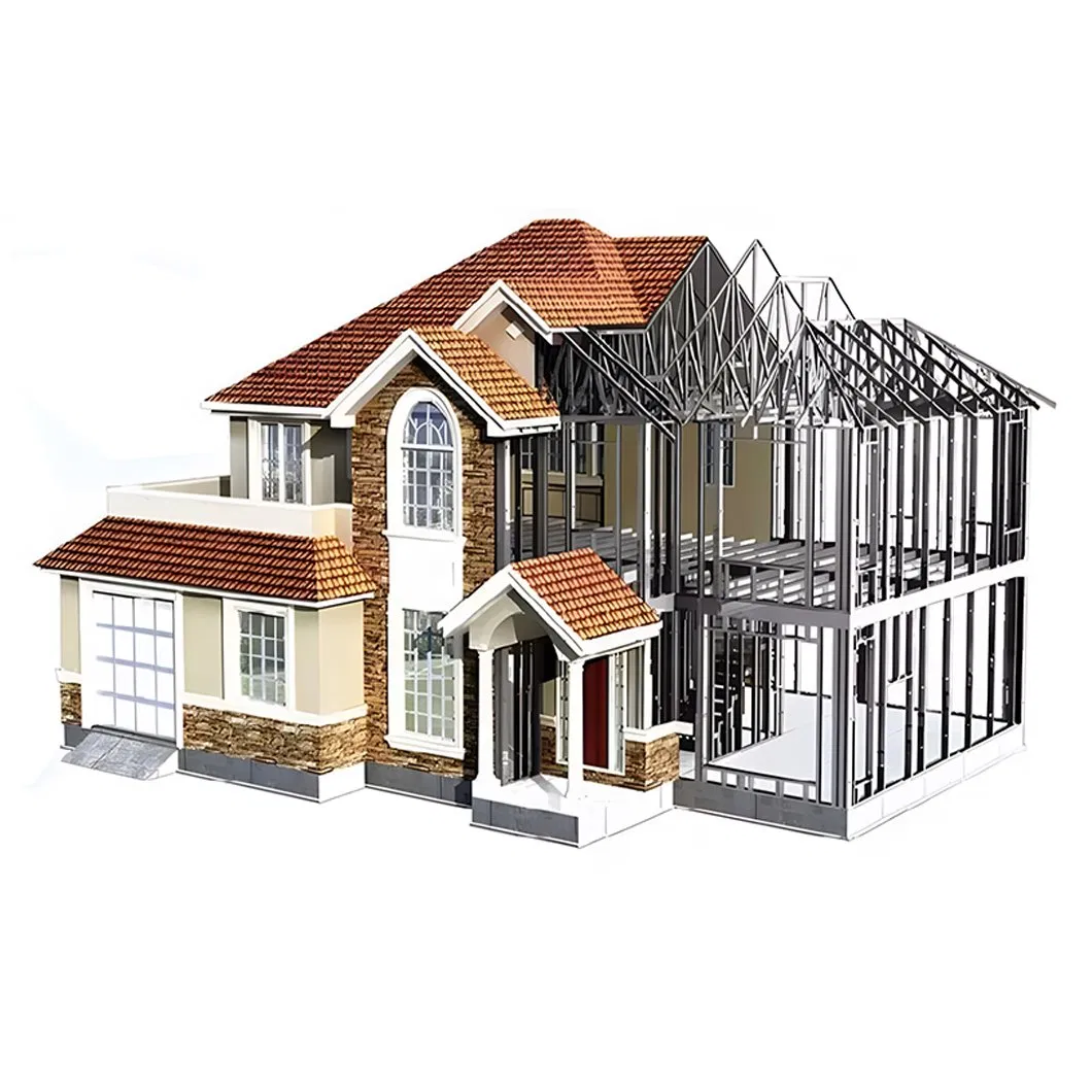 Prefabricated House for Villa Home Factory Directly Selling Steel Structure Frame Villa Houses 4 Bedroom with Huge Discount