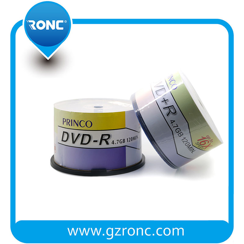 DVD-R диски Princo 4.7 ГБ 16x, 120 мин, 50 шт