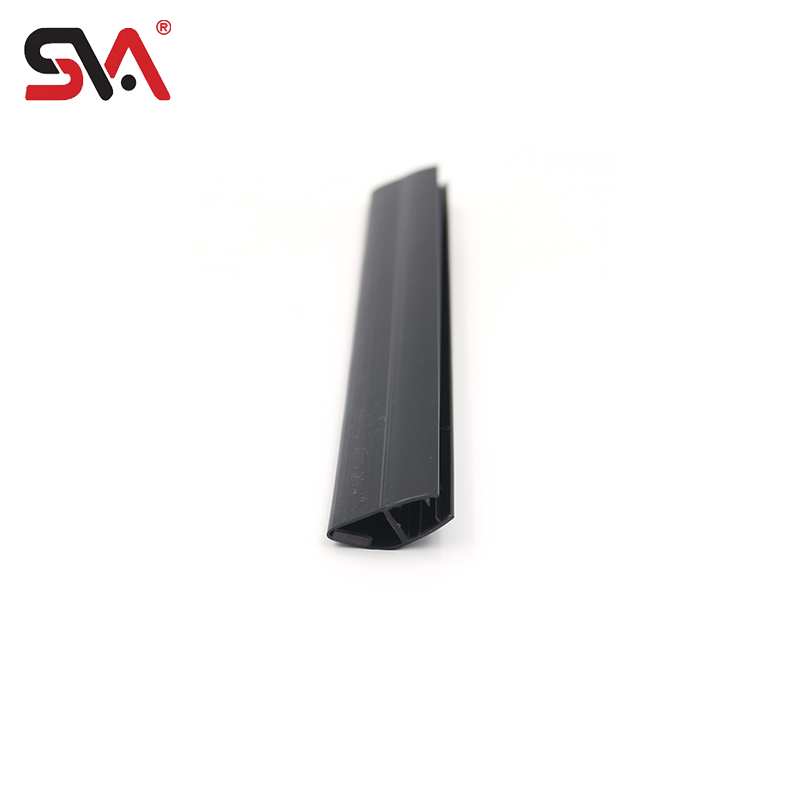 Black Best-Selling Home Bathroom Glass Door Automatic Closing Waterproof Magnetic Strip