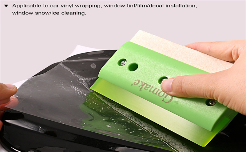 Double Side Wool Squeegee Sticker Scraper Rubber Car Vinyl Wrap Installation Tools Window Tint Tool Wool Felt Squeegee