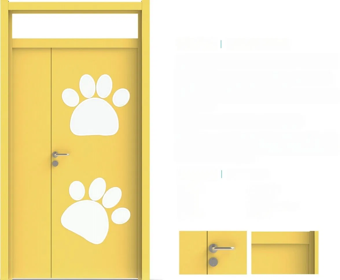 User-Friendly Design Anti-Collision Freedom Door Swing Door Metal Ward Door