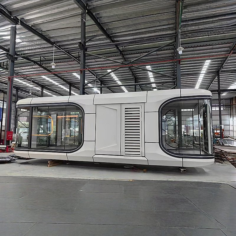 Mobile Capsule Houses Scenic Trendy Container Homestays Offices Hotels Apple Pods Portable Apple Cabins